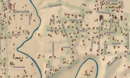 Beautifully Detailed Map of Cornville, Arizona