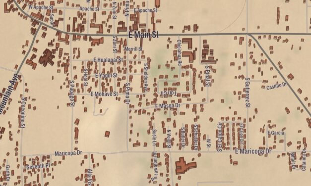 Beautifully Detailed Map of Eagar, Arizona
