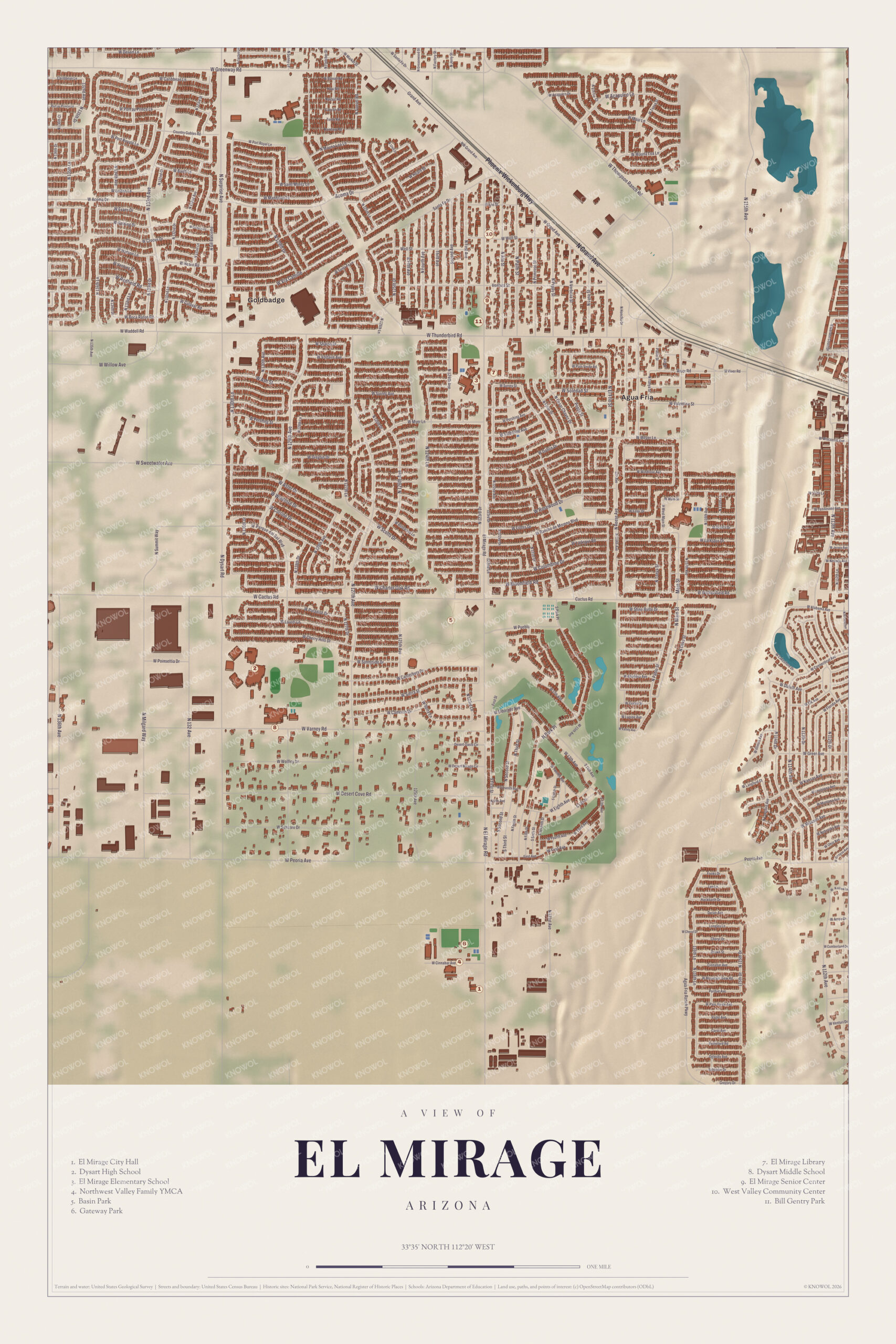 Map of El Mirage, Arizona