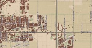 Eloy, Arizona map detail