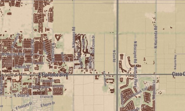 Beautifully Detailed Map of Eloy, Arizona