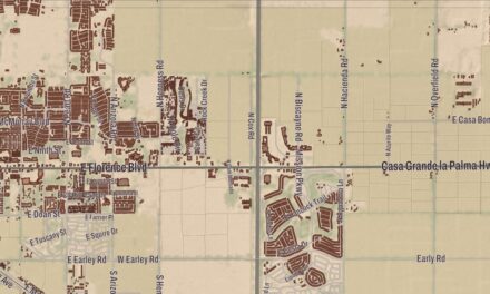 Beautifully Detailed Map of Eloy, Arizona