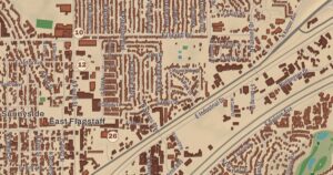 Flagstaff, Arizona map detail
