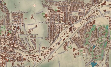 Beautifully Detailed Map of Flagstaff, Arizona