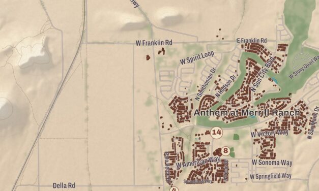 Beautifully Detailed Map of Florence, Arizona