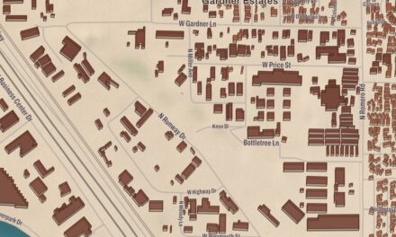 Beautifully Detailed Map of Flowing Wells, Arizona