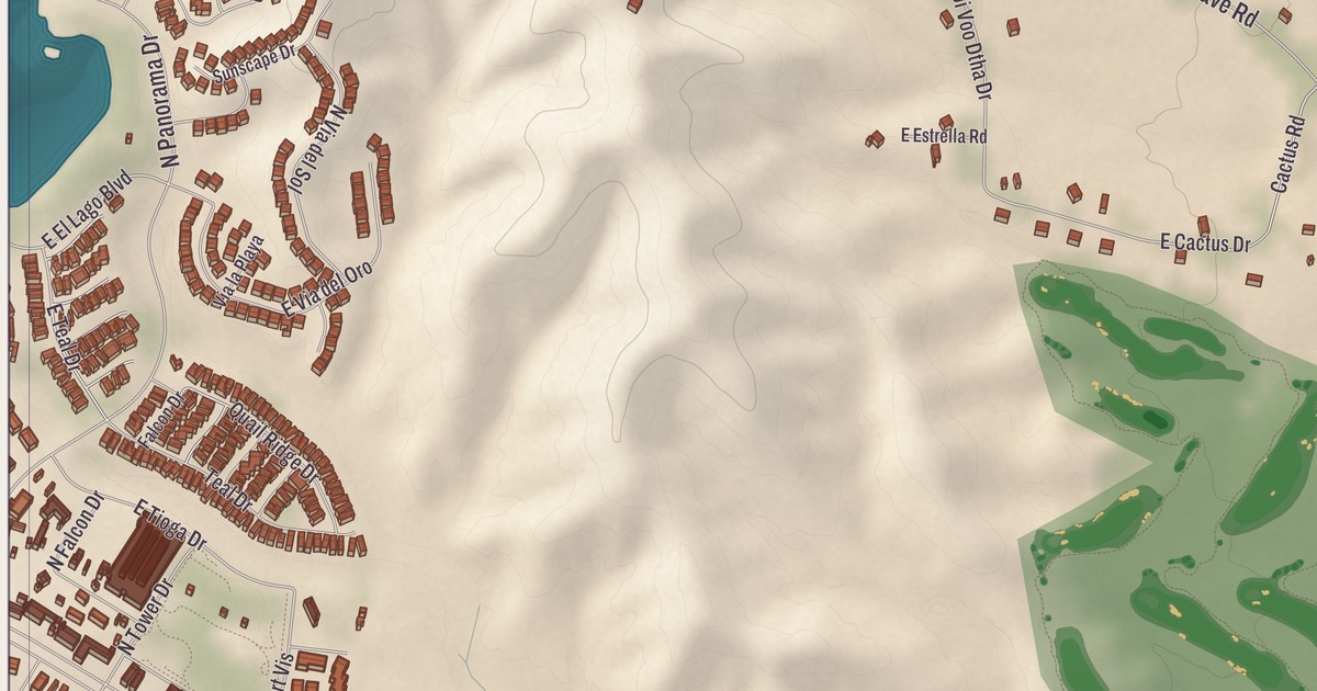 Beautifully Detailed Map of Fort McDowell Yavapai Nation, Arizona