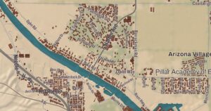 Fort Mojave Indian Tribe, Arizona map detail