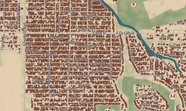 Beautifully Detailed Map of Fortuna Foothills, Arizona