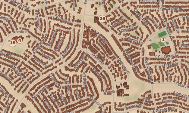 Beautifully Detailed Map of Fountain Hills, Arizona