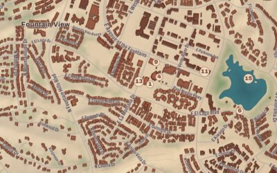 Beautifully Detailed Map of Fountain Hills, Arizona