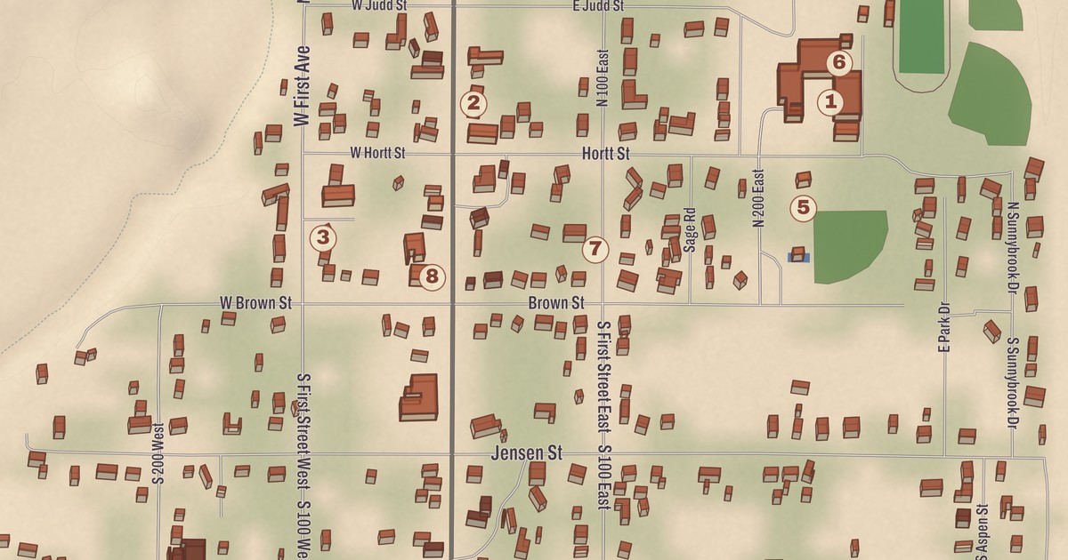 Beautifully Detailed Map of Fredonia, Arizona