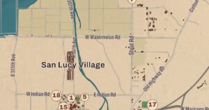 Gila Bend, Arizona map detail