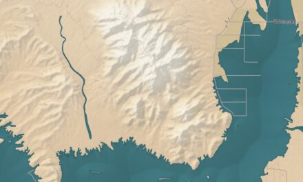 Beautifully Detailed Map of Gila Bend, Arizona