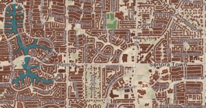 Gilbert, Arizona map detail