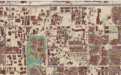 Beautifully Detailed Map of Gilbert, Arizona