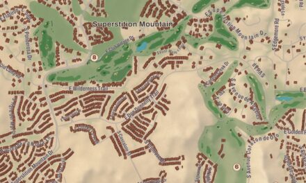 Beautifully Detailed Map of Gold Canyon, Arizona