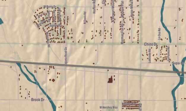 Beautifully Detailed Map of Golden Valley, Arizona