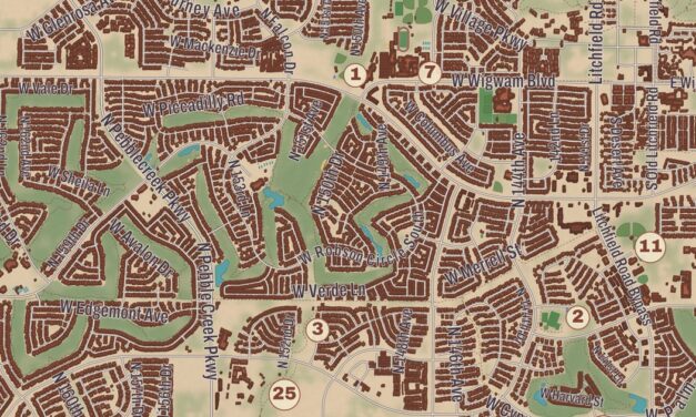 Beautifully Detailed Map of Goodyear, Arizona