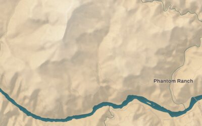 Beautifully Detailed Map of Grand Canyon Village, Arizona