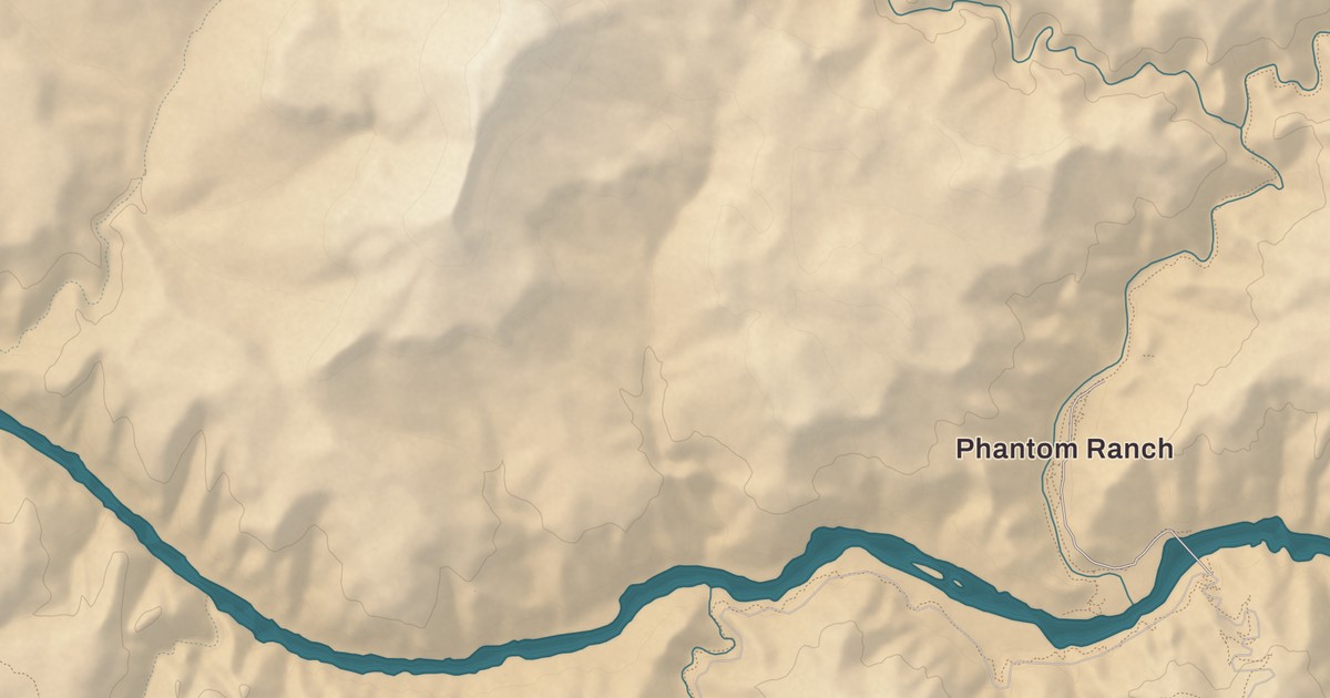 Beautifully Detailed Map of Grand Canyon Village, Arizona