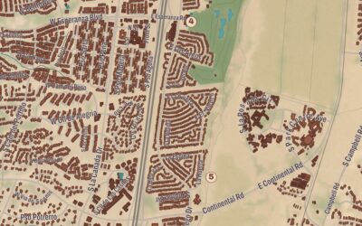 Beautifully Detailed Map of Green Valley, Arizona