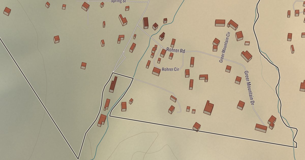 Beautifully Detailed Map of Greer, Arizona