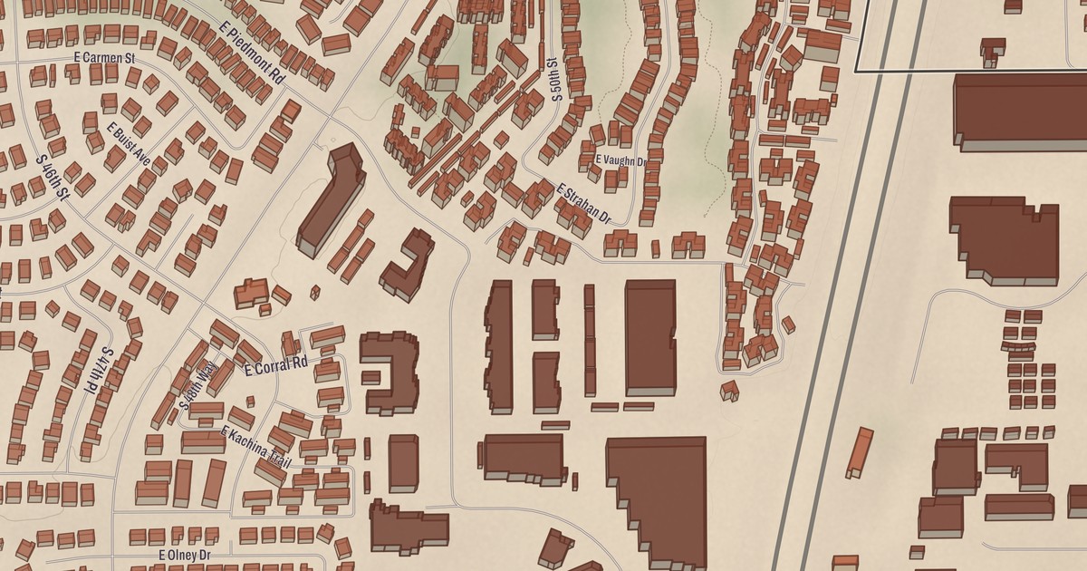 Beautifully Detailed Map of Guadalupe, Arizona