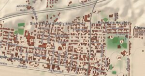 Holbrook, Arizona map detail