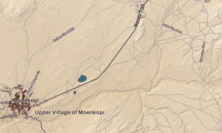 Beautifully Detailed Map of Hopi Tribe, Arizona