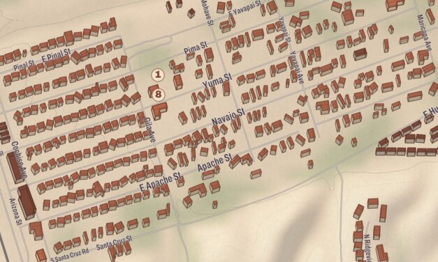 Beautifully Detailed Map of Huachuca City, Arizona
