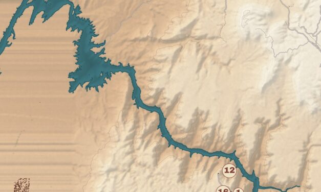 Beautifully Detailed Map of Hualapai Tribe, Arizona