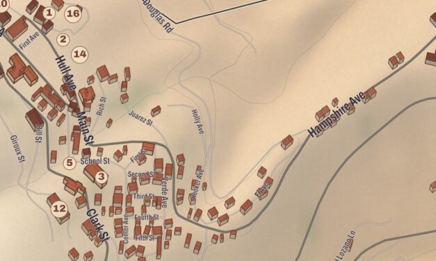 Beautifully Detailed Map of Jerome, Arizona
