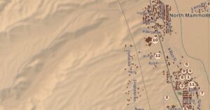 Mammoth, Arizona map detail