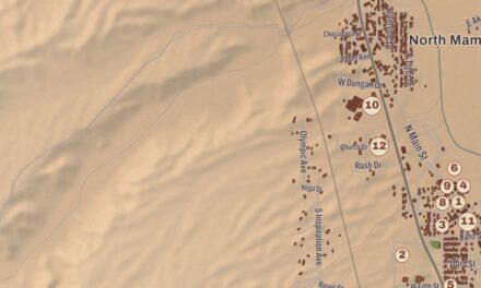 Beautifully Detailed Map of Mammoth, Arizona