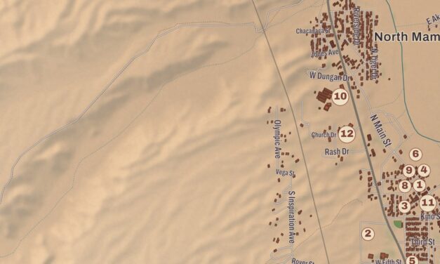 Beautifully Detailed Map of Mammoth, Arizona