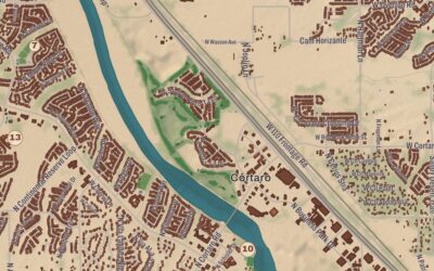 Beautifully Detailed Map of Marana, Arizona
