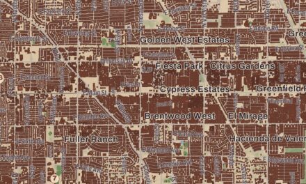 Beautifully Detailed Map of Mesa, Arizona