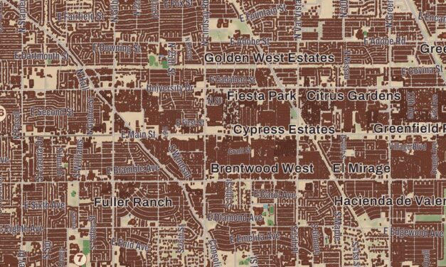 Beautifully Detailed Map of Mesa, Arizona