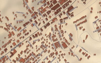 Beautifully Detailed Map of Miami, Arizona