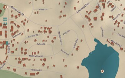 Beautifully Detailed Map of Munds Park, Arizona
