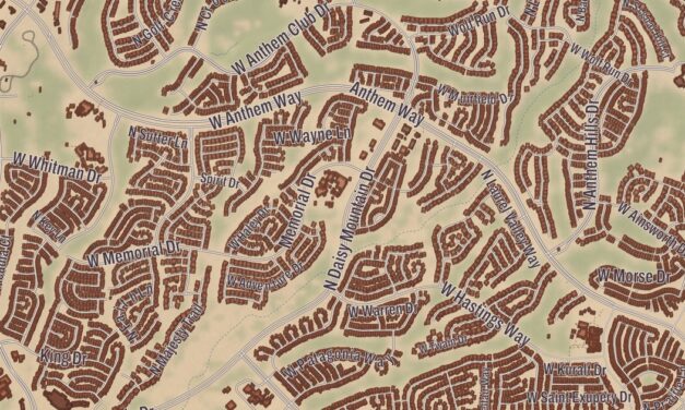Beautifully Detailed Map of New River, Arizona