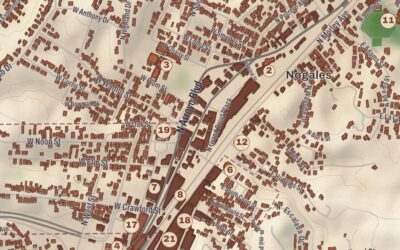 Beautifully Detailed Map of Nogales, Arizona