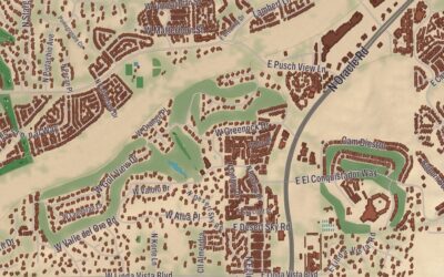 Beautifully Detailed Map of Oro Valley, Arizona