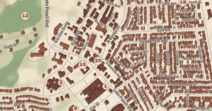 Page, Arizona map detail