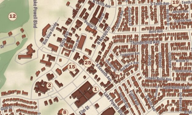 Beautifully Detailed Map of Page, Arizona