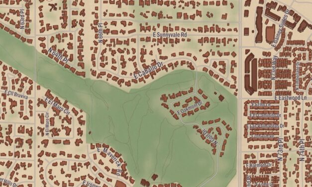 Beautifully Detailed Map of Paradise Valley, Arizona