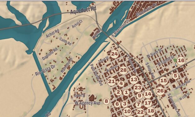 Beautifully Detailed Map of Parker, Arizona