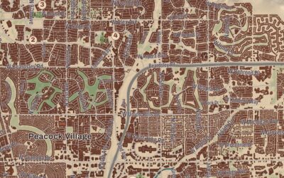 Beautifully Detailed Map of Peoria, Arizona