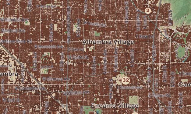Beautifully Detailed Map of Phoenix, Arizona